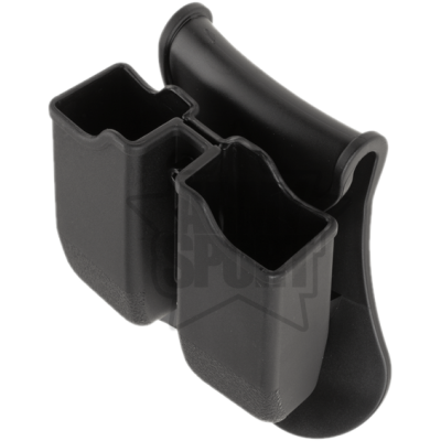 Amomax Porta Caricatore Doppio G17 con Paddle (Nero)
