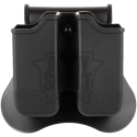 Amomax Porta Caricatore Doppio G17 con Paddle (Nero)
