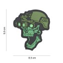 Patch PVC Night Vision Skull (Olive)