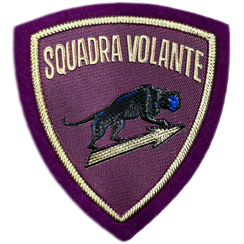Patch Polizia di Stato Scudetto Plastica Volante con velcro
