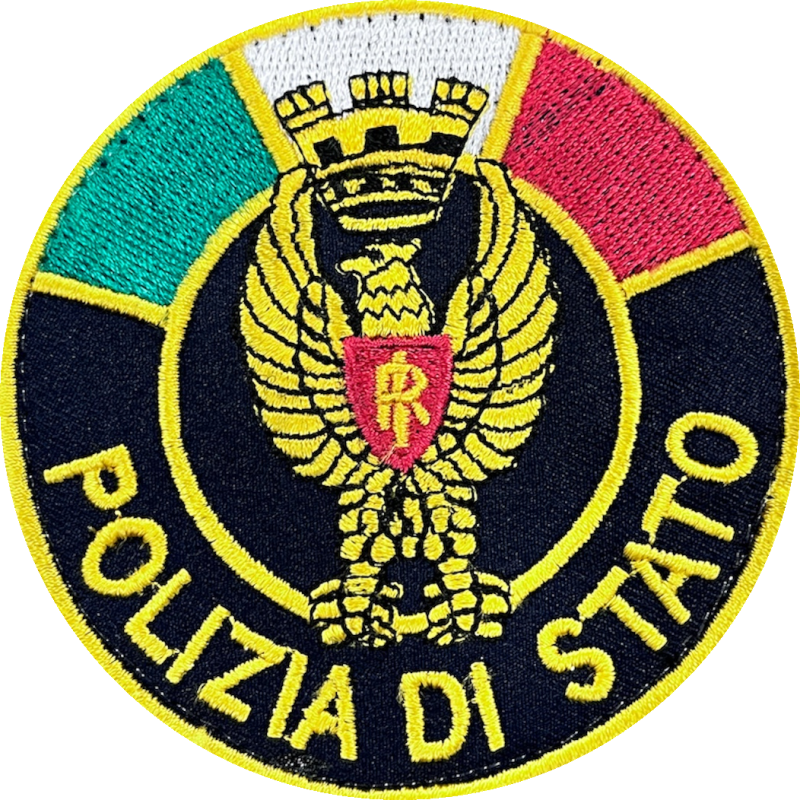 Patch PS Fregio tondo con velcro