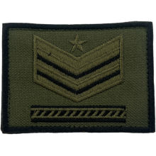Grado Velcro Sergente Maggiore Capo Qualifica Speciale (Bassa Visibili