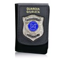 Guardia Giurata Portafoglio con Placca (Argentata)