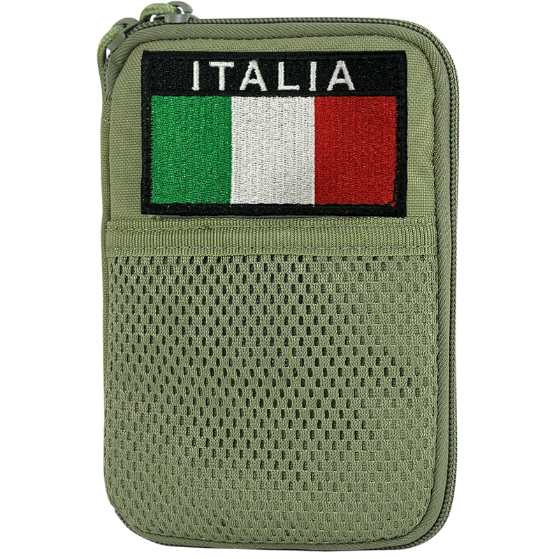 Tasca Multiuso Porta Documenti Bandiera ITA (Verde)